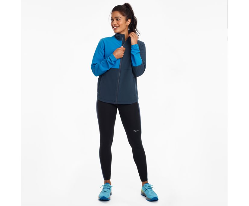 Saucony Bluster Women's Jackets Blue | Canada 267UZGT